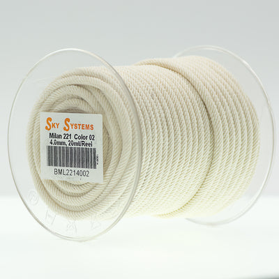SKY Systems Milan ML221 | Braided Cord | 4.0mm | 38 Colors | 20mt Roll