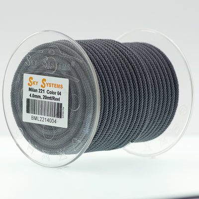 SKY Systems Milan ML221 | Braided Cord | 4.0mm | 38 Colors | 20mt Roll