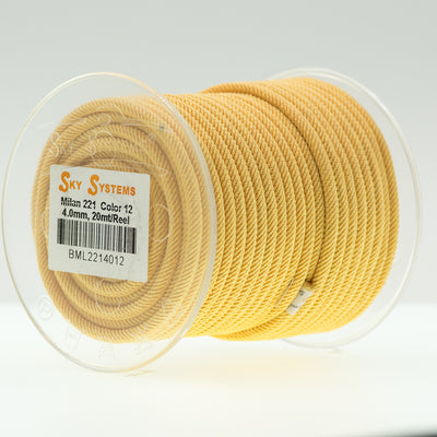 SKY Systems Milan ML221 | Braided Cord | 4.0mm | 38 Colors | 20mt Roll