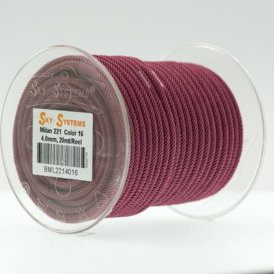SKY Systems Milan ML221 | Braided Cord | 4.0mm | 38 Colors | 20mt Roll