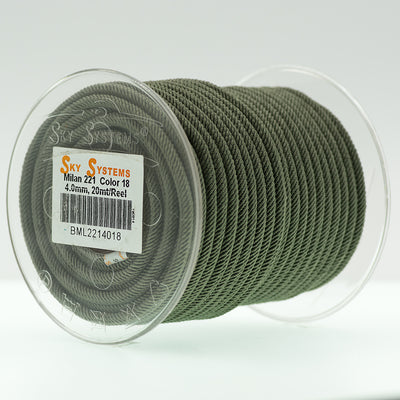 SKY Systems Milan ML221 | Braided Cord | 4.0mm | 38 Colors | 20mt Roll