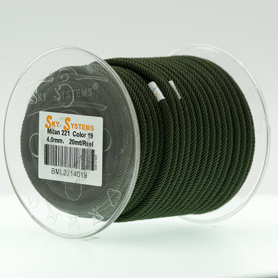 SKY Systems Milan ML221 | Braided Cord | 4.0mm | 38 Colors | 20mt Roll