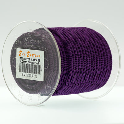 SKY Systems Milan ML221 | Braided Cord | 4.0mm | 38 Colors | 20mt Roll