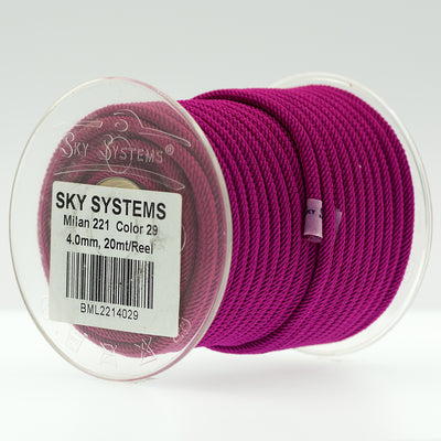 SKY Systems Milan ML221 | Braided Cord | 4.0mm | 38 Colors | 20mt Roll