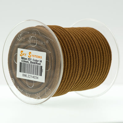 SKY Systems Milan ML221 | Braided Cord | 4.0mm | 38 Colors | 20mt Roll