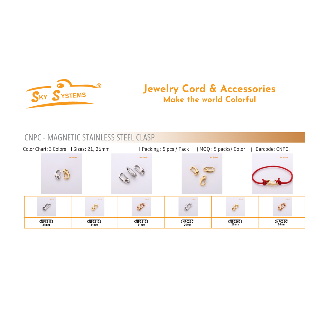 SKY Systems CNPC | Link Buckle Clasp | Stainless Steel | 26MM