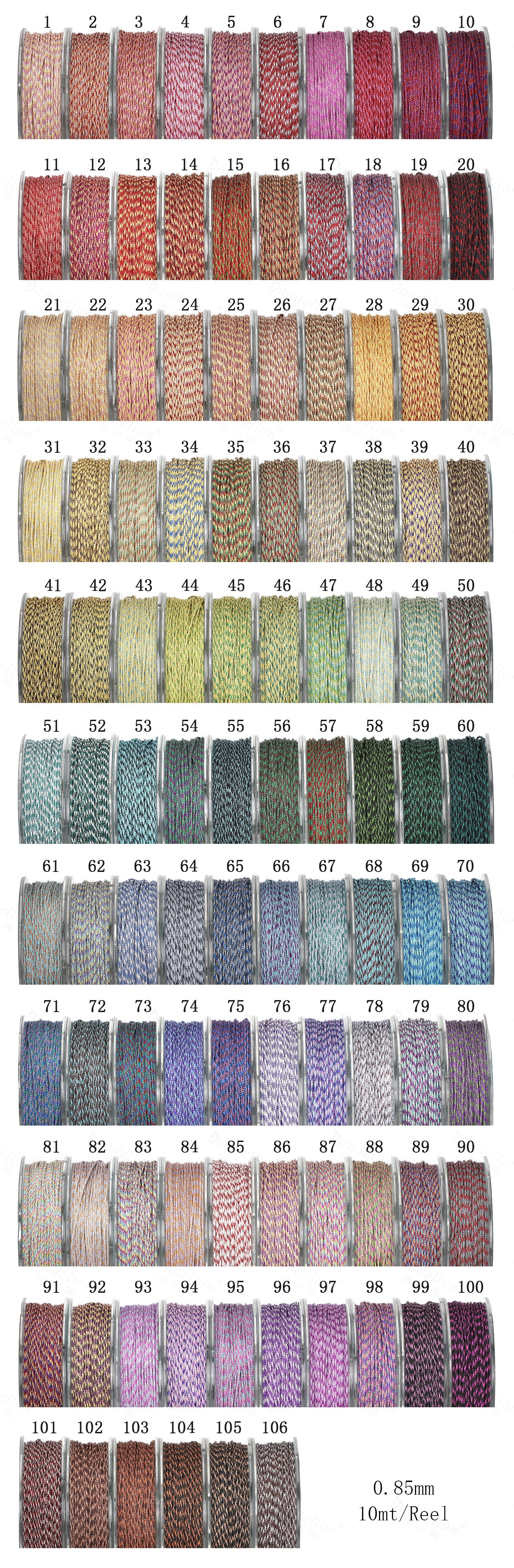 Dandelion GF | Premium Gold Thread | 0.85mm | 106 Colors #1-53