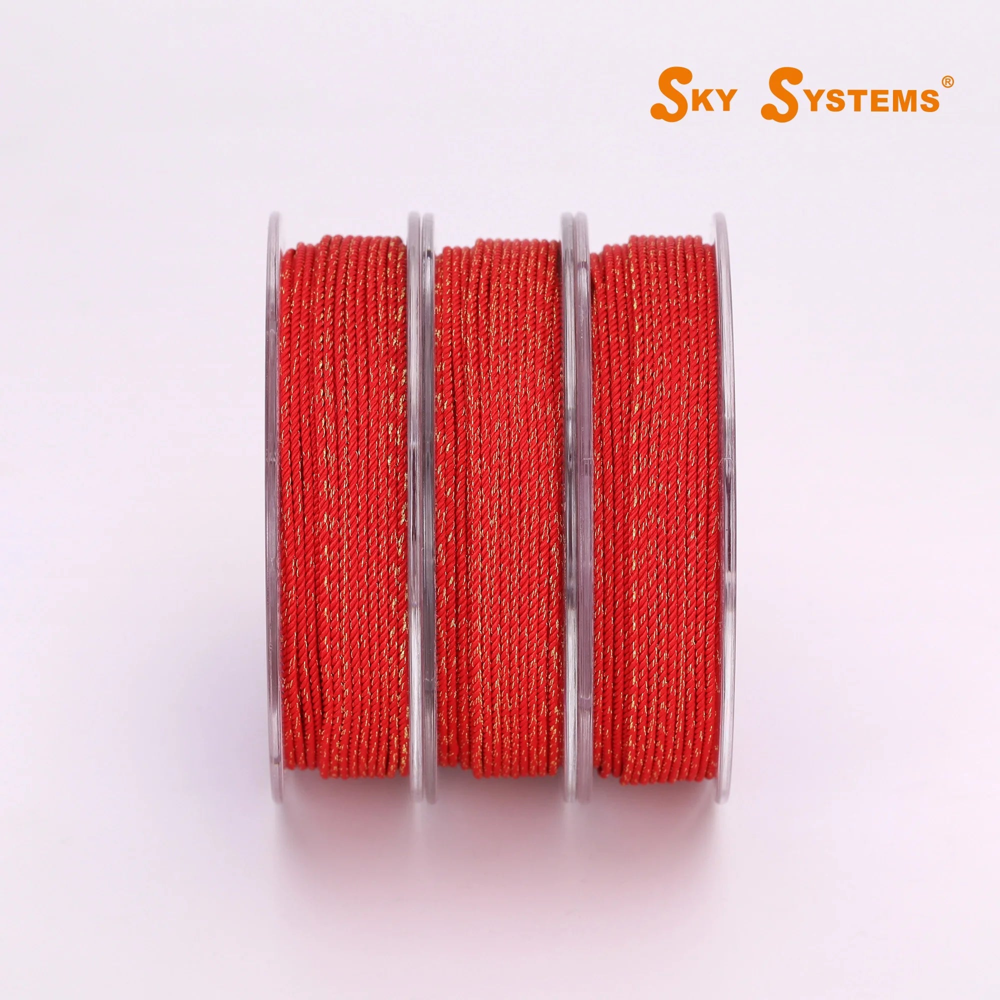 SKY ML226G – 1.2mm Red & Gold Jewelry Cord