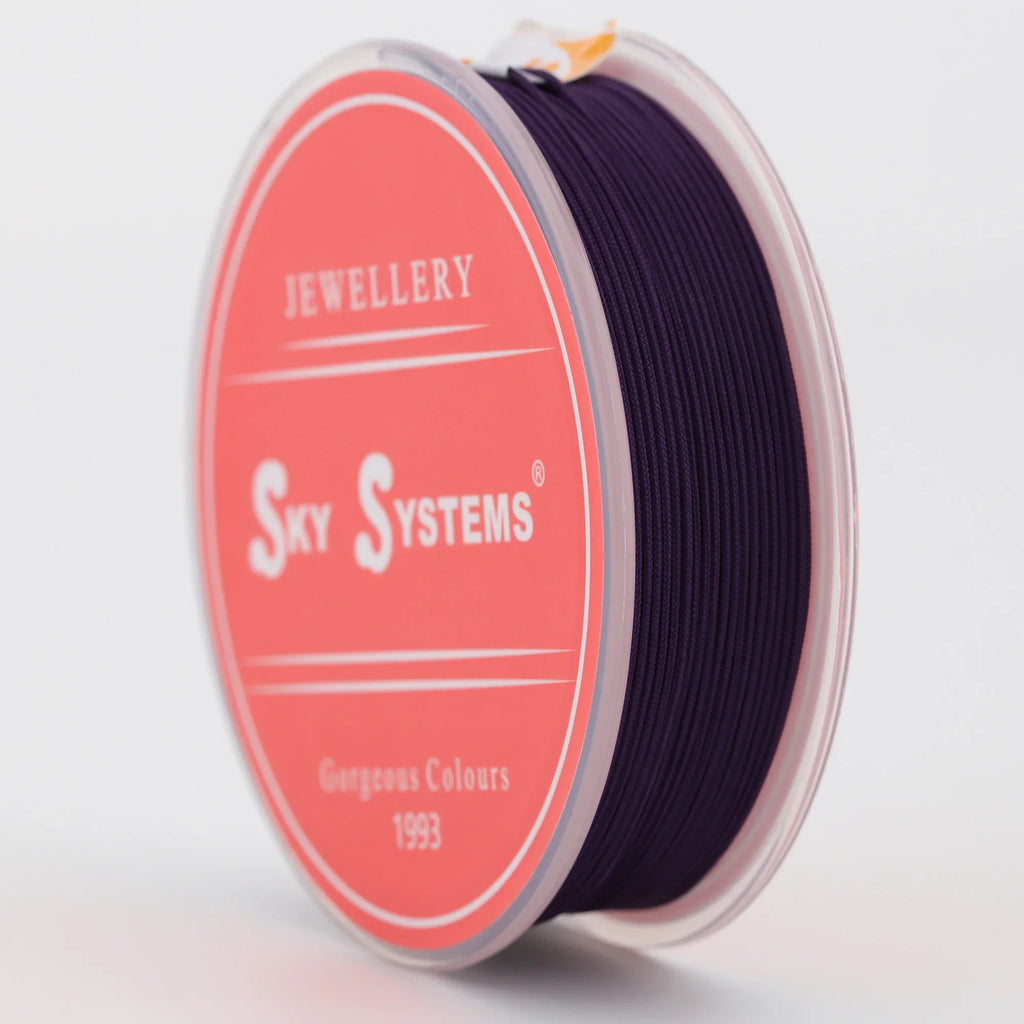 SKY Systems T7 0.7mm Fine Jewelry Cord | 101# - 200# | Deep purple | 0.7mm/10mt