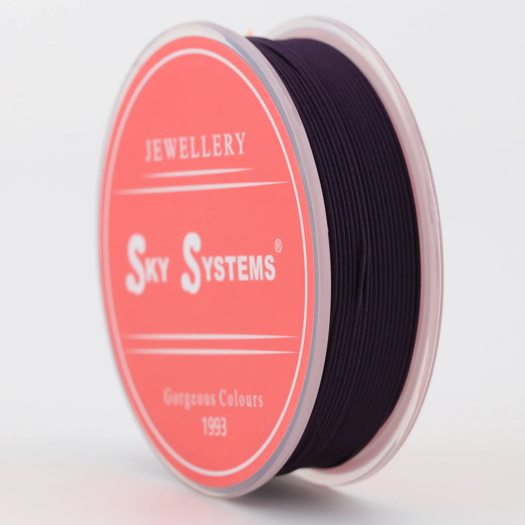 SKY Systems T7 0.7mm Fine Jewelry Cord | 101# - 200# | Dark Purple | 0.7mm/10mt