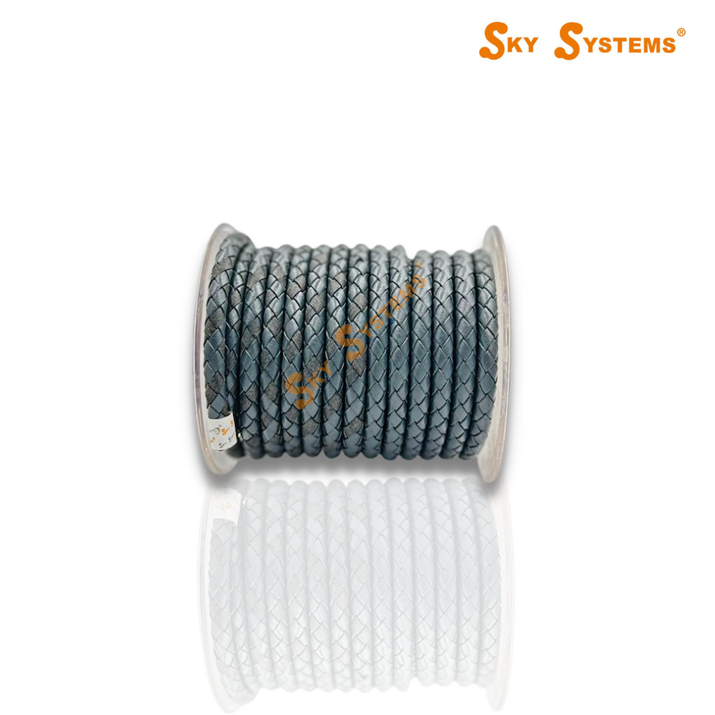 SKY Systems Braided Leather Cord | Premium Colors | 7Mt