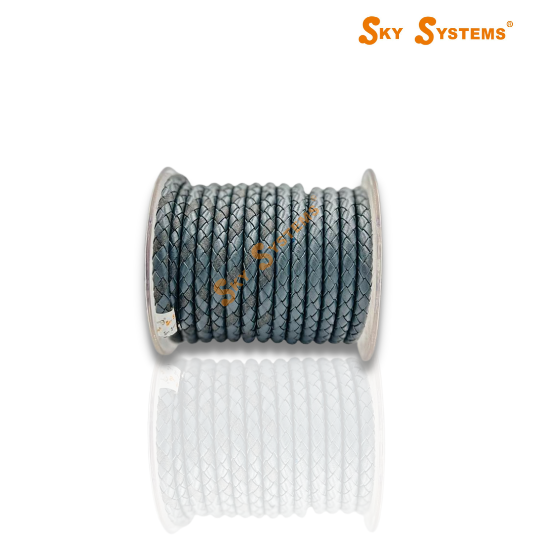 SKY Systems Braided Leather Cord | Premium Colors | 7Mt