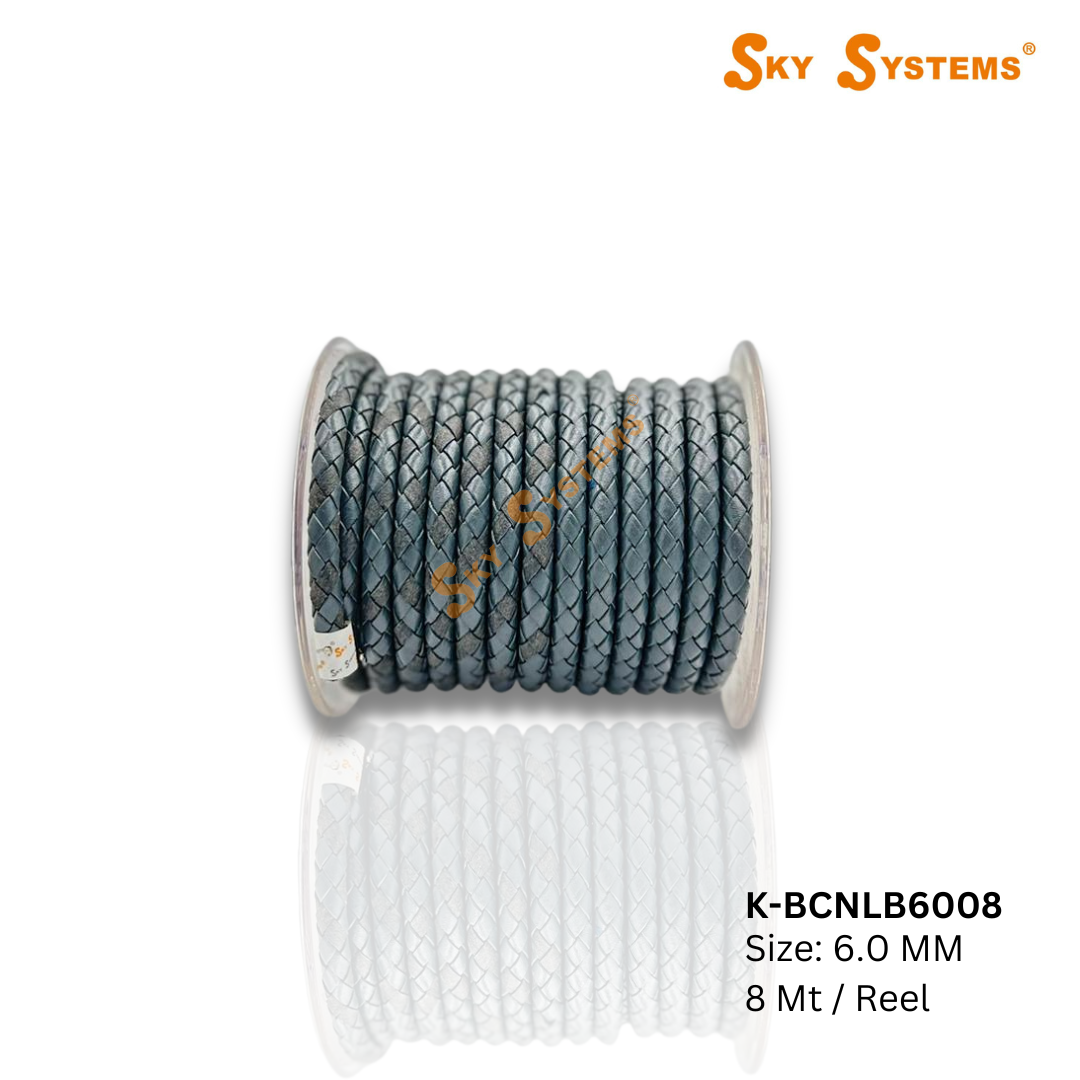 SKY Systems Braided Leather Cord | Premium Colors | 5Mt