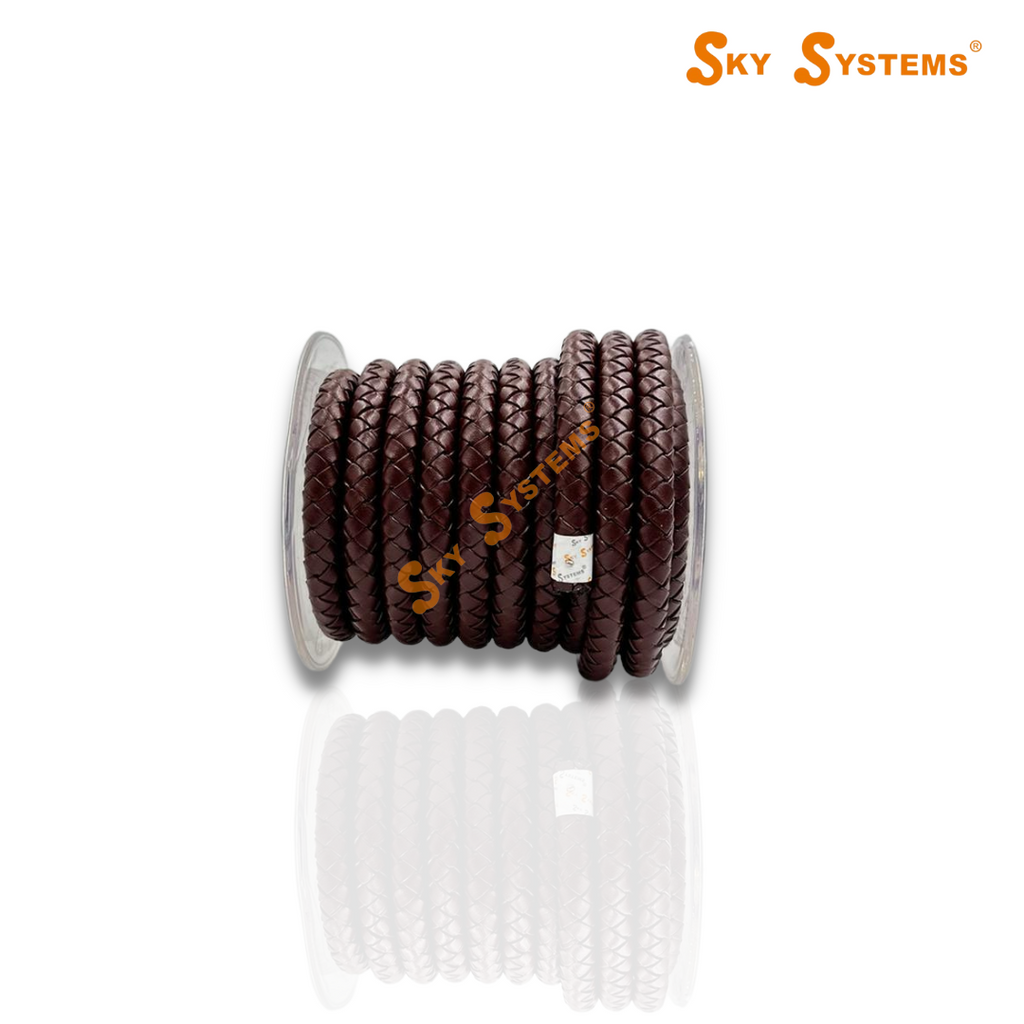 SKY Systems Braided Leather Cord | Premium Colors | 5Mt