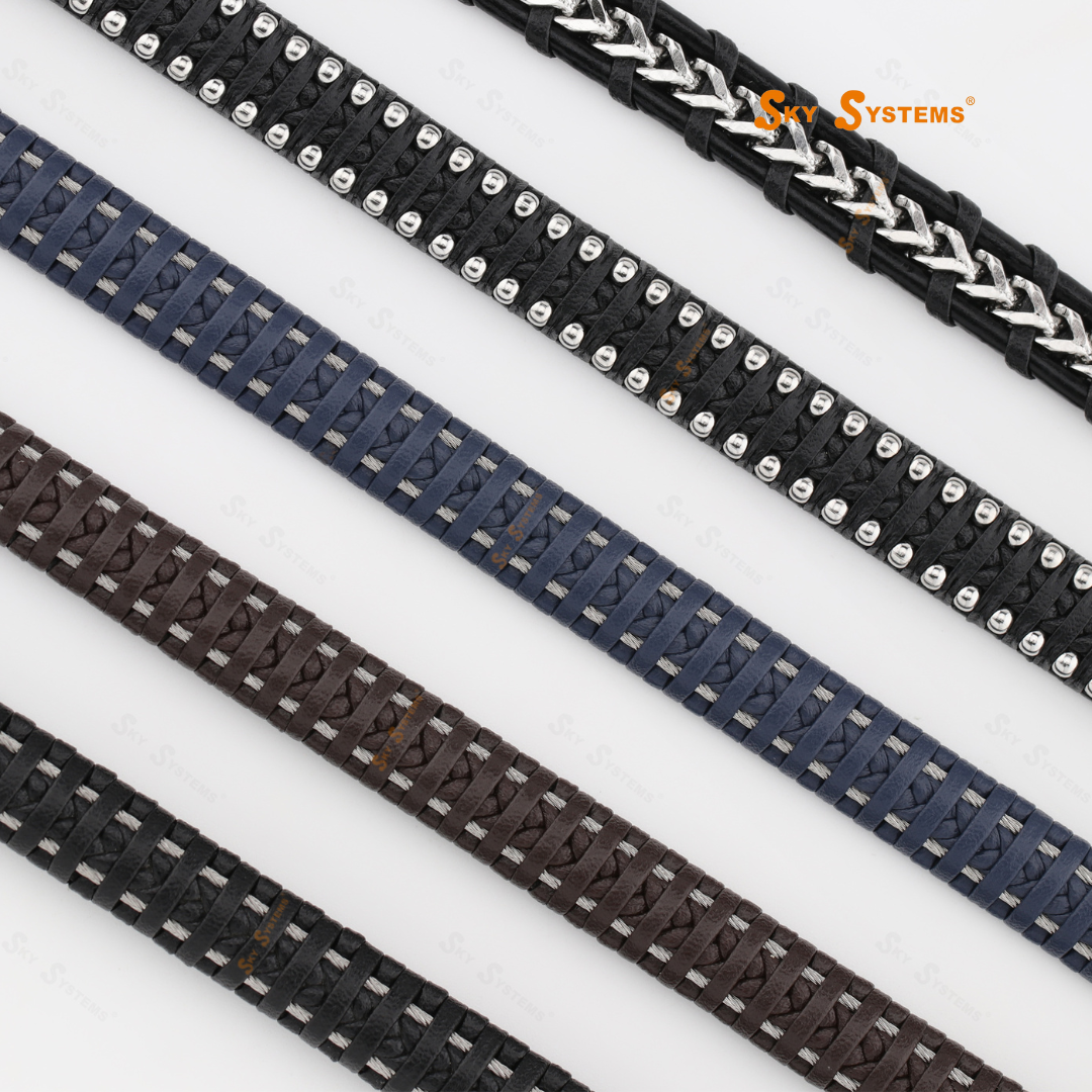 Leather Bracelet Strap 25CM / pcs