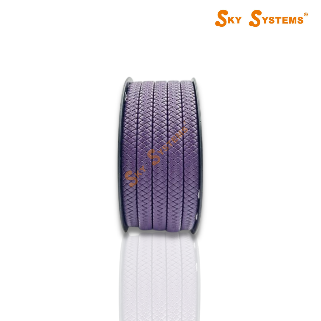 SKY Systems Braided Flat Leather Cord | Premium