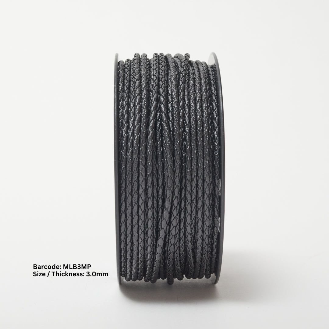 SKY Braided Round Leather Cord | Fine