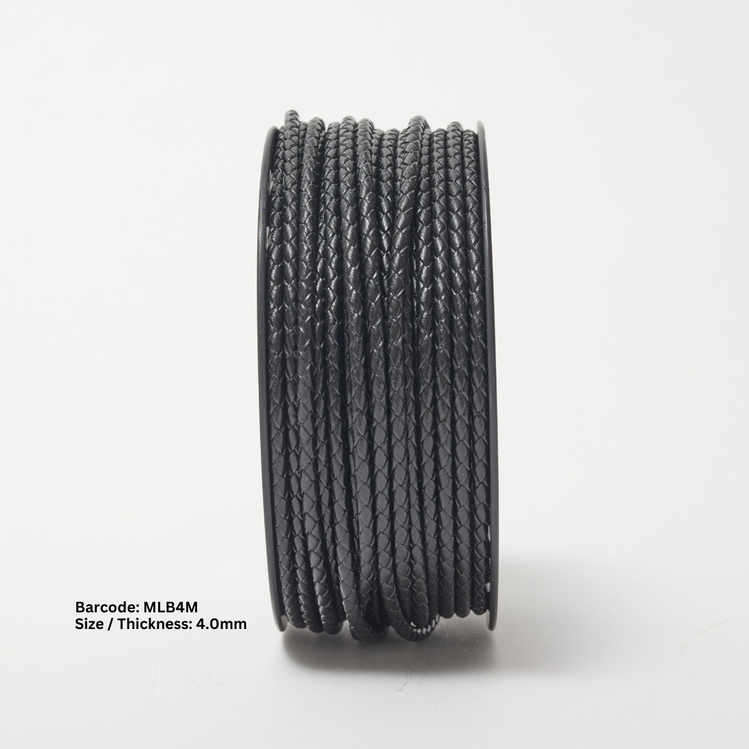 SKY Braided Round Leather Cord | Fine