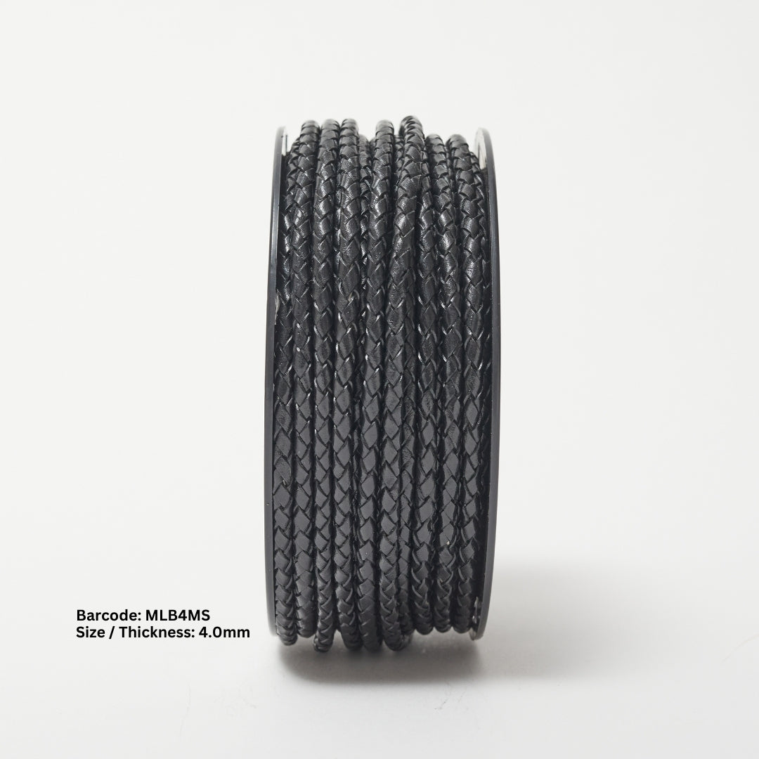 SKY Braided Round Leather Cord | Fine