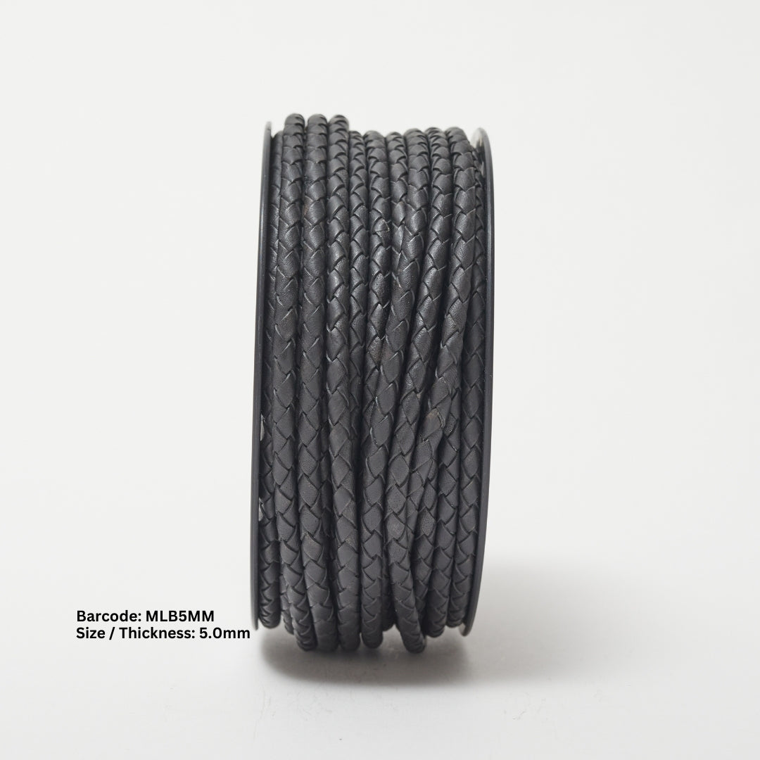 SKY Braided Round Leather Cord | Fine
