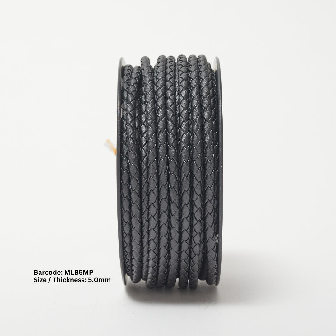 SKY Braided Round Leather Cord | Fine
