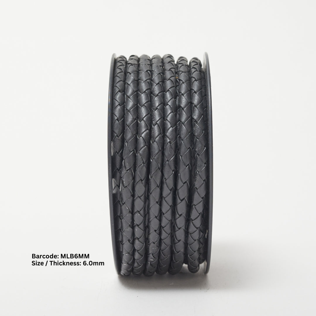 SKY Braided Round Leather Cord | Fine