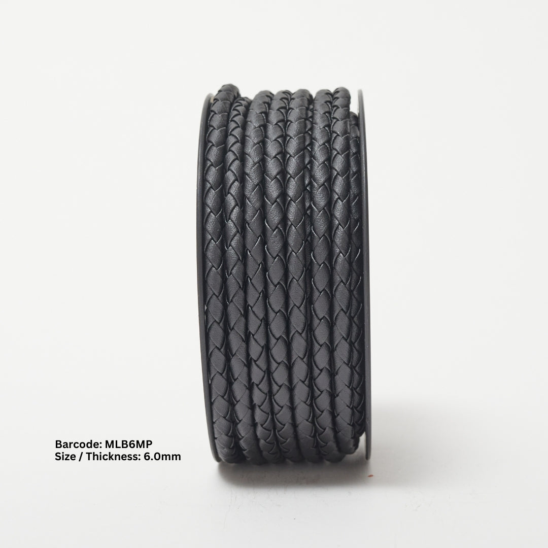 SKY Braided Round Leather Cord | Fine
