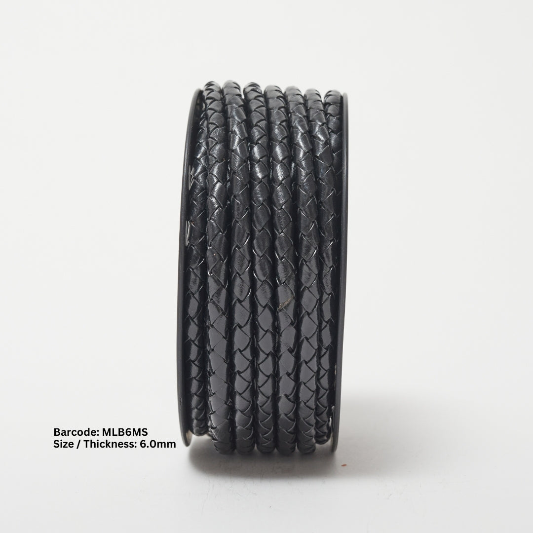 SKY Braided Round Leather Cord | Fine