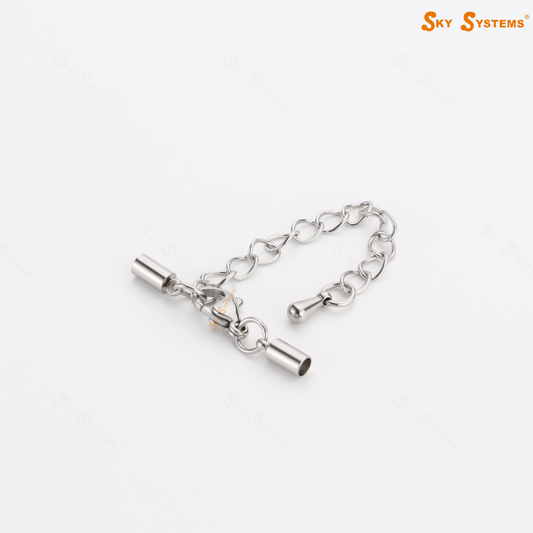 SHC - Stainless Steel Clasp Set with 5cm extension Chain