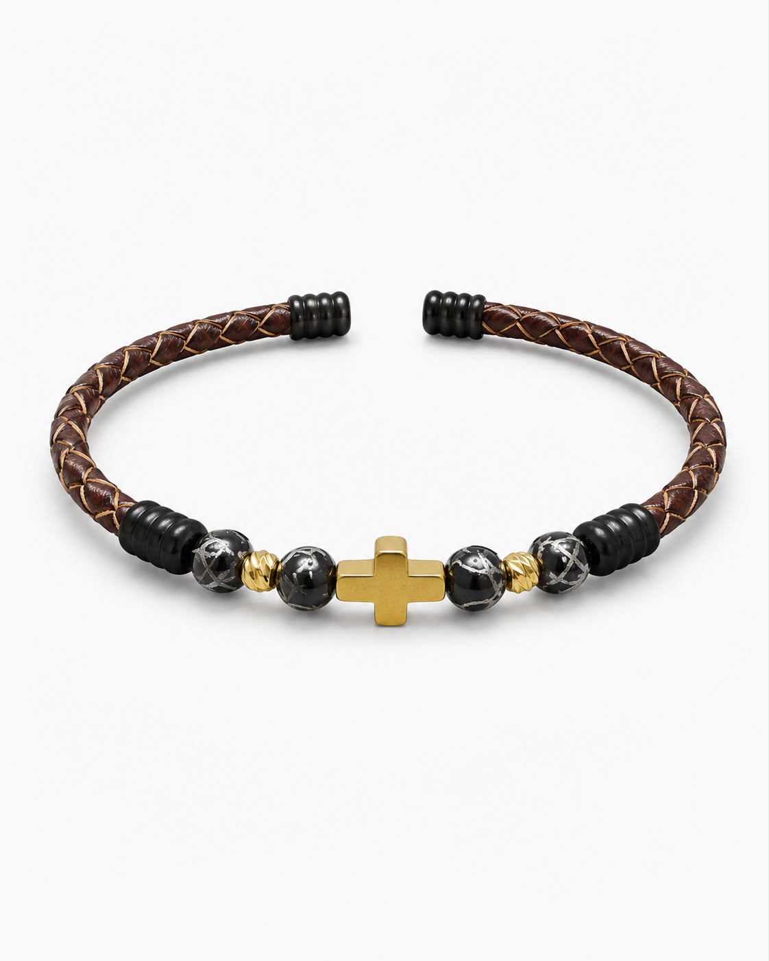 Cross Leather Bracelet — design C14 | Sky Systems Vienna