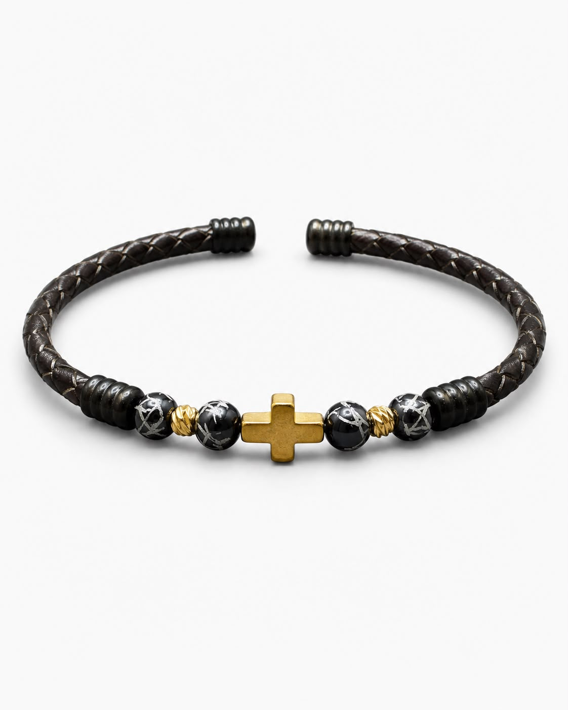 Cross Leather Bracelet — design C15 | Sky Systems Vienna