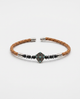 SKY TLSBR-M | Zircon Stone Leather Bracelet | Pack of 100