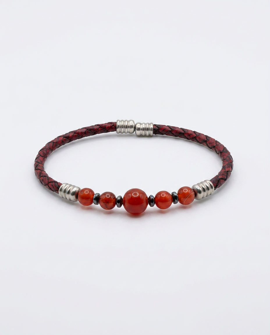 Natural Stone Leather Bracelet — design NT912 | Sky Systems Vienna
