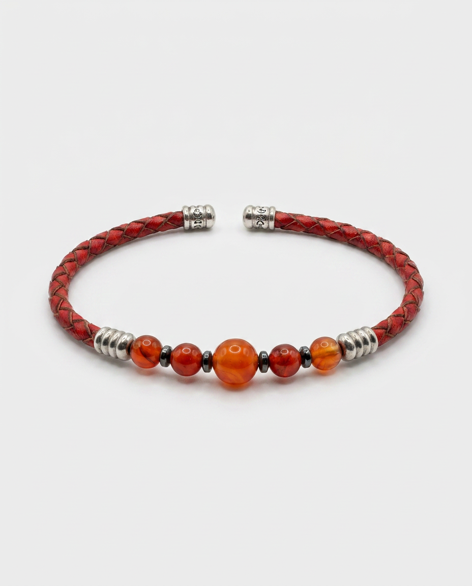 Natural Stone Leather Bracelet — design NT913 | Sky Systems Vienna