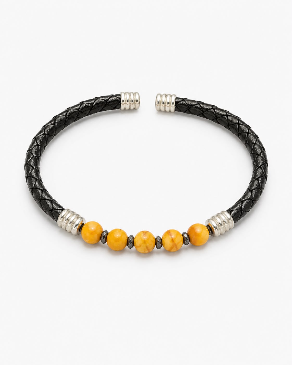 Natural Stone Leather Bracelet — design NT917 | Sky Systems Vienna