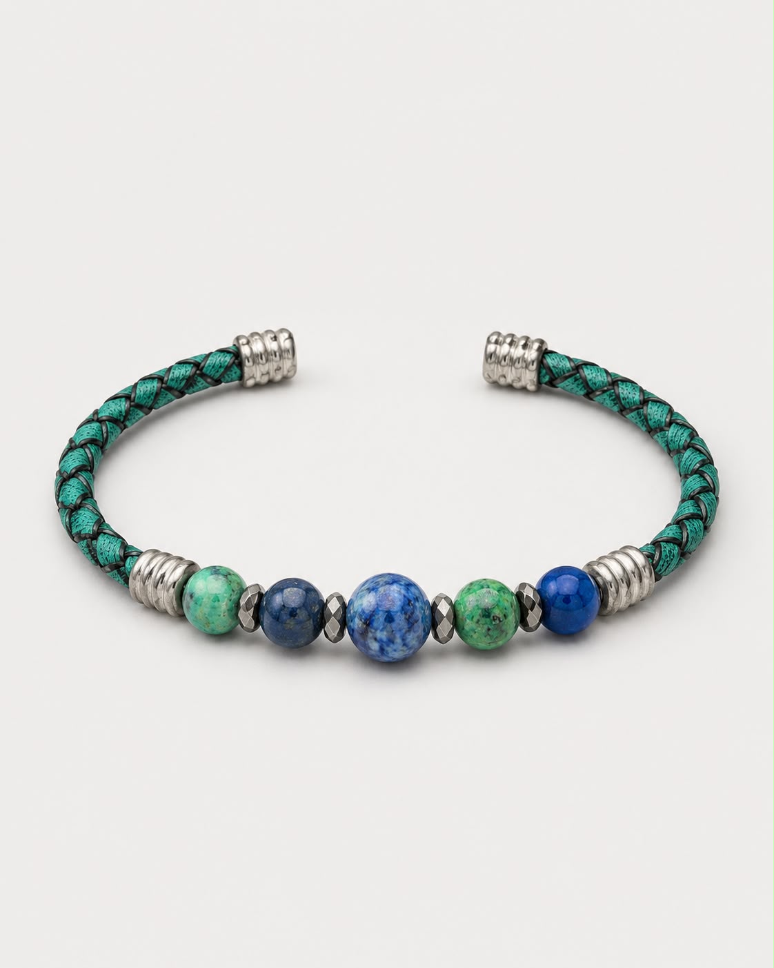 Natural Stone Leather Bracelet — design NT922 | Sky Systems Vienna