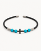 SKY TRSBR-C | Cross Rubber Cord Bracelet | Pack of 100