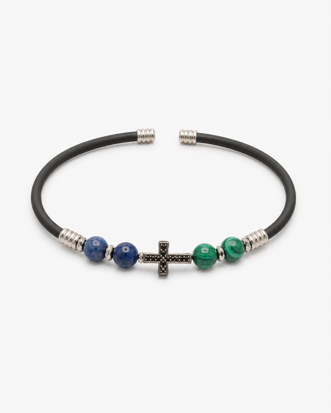 Cross Rubber Cord Bracelet — design C3 | Sky Systems Vienna