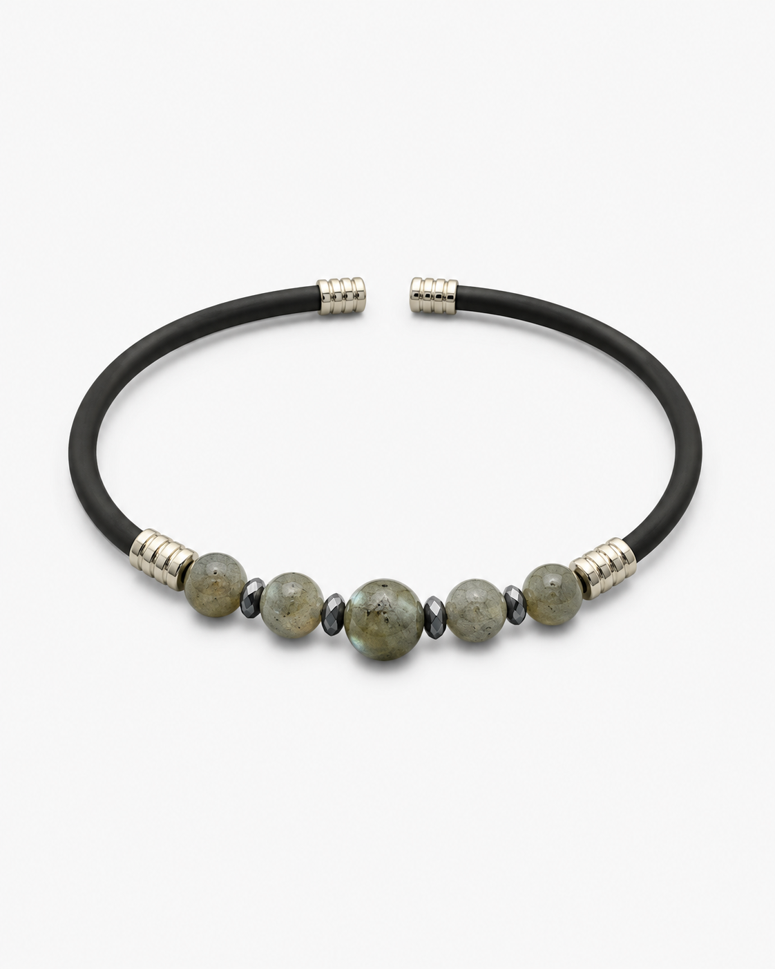 Natural Stone Rubber Cord Bracelet — design NT3 | Sky Systems Vienna