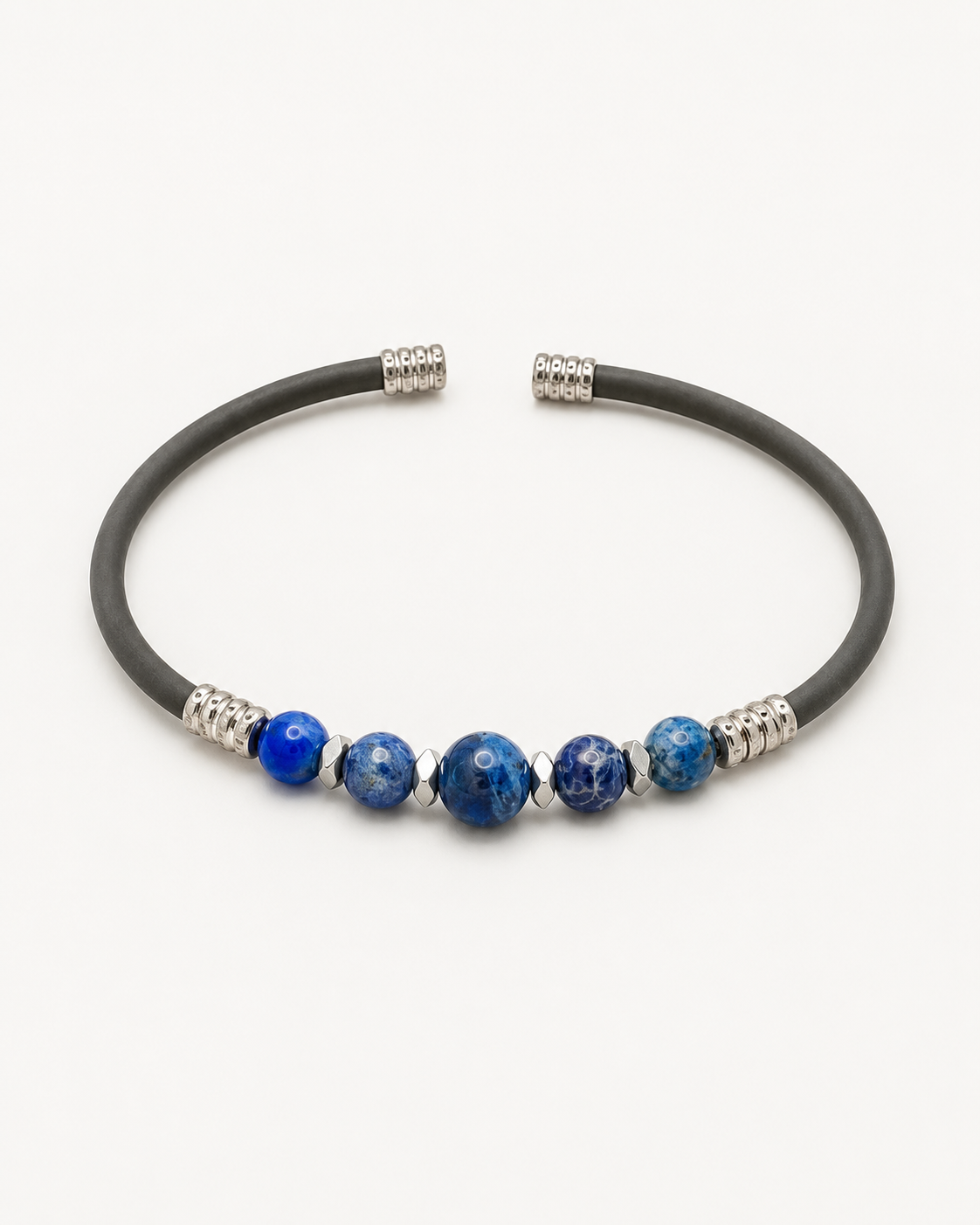 Natural Stone Rubber Cord Bracelet — design NT4 | Sky Systems Vienna