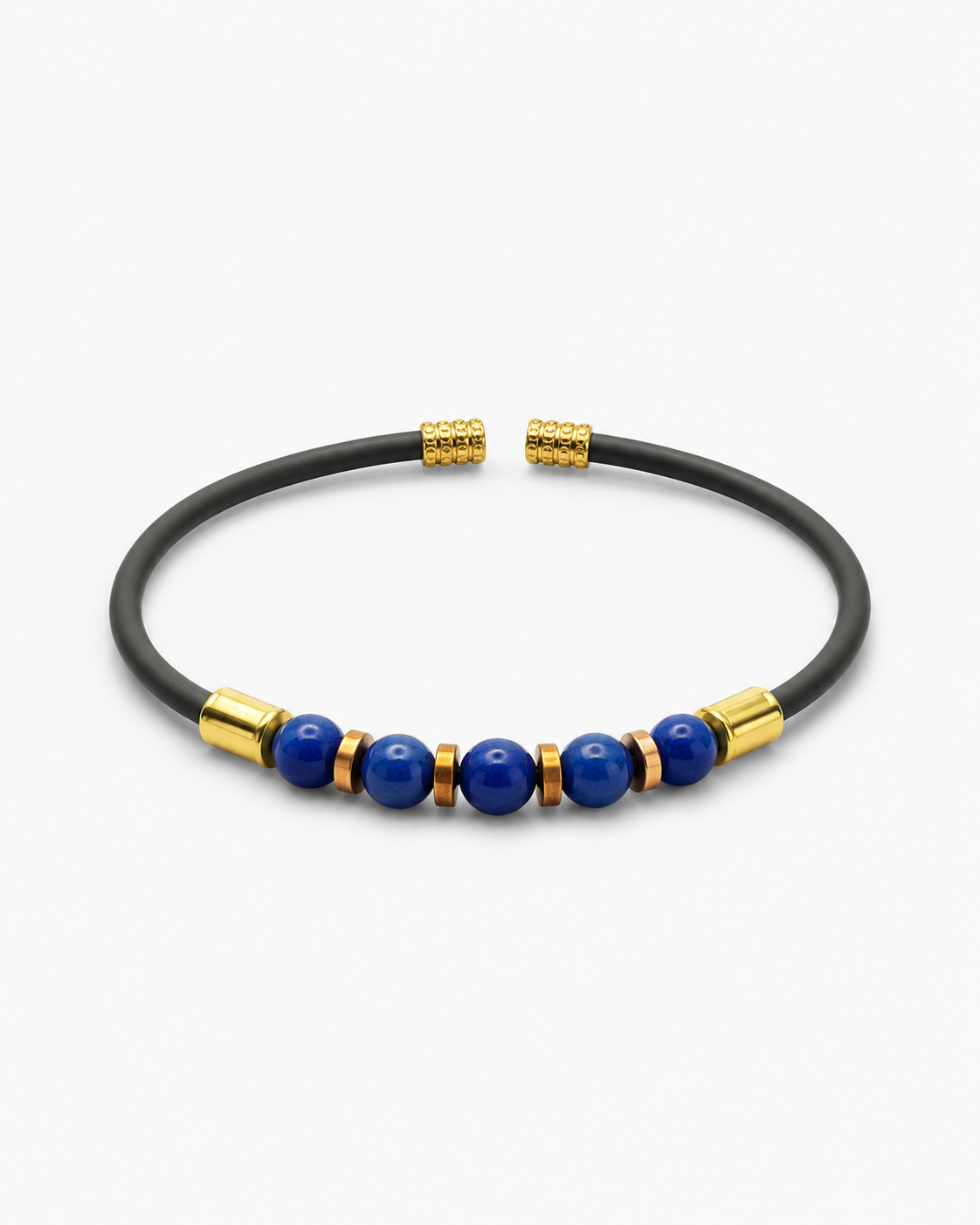 Natural Stone Rubber Cord Bracelet — design NT6 | Sky Systems Vienna