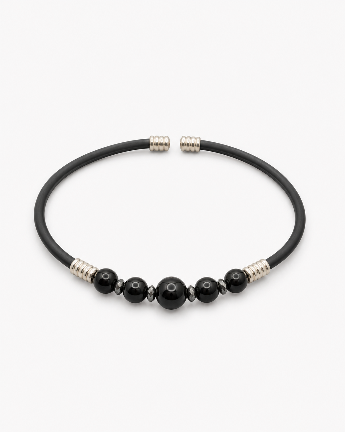 Natural Stone Rubber Cord Bracelet — design NT8 | Sky Systems Vienna