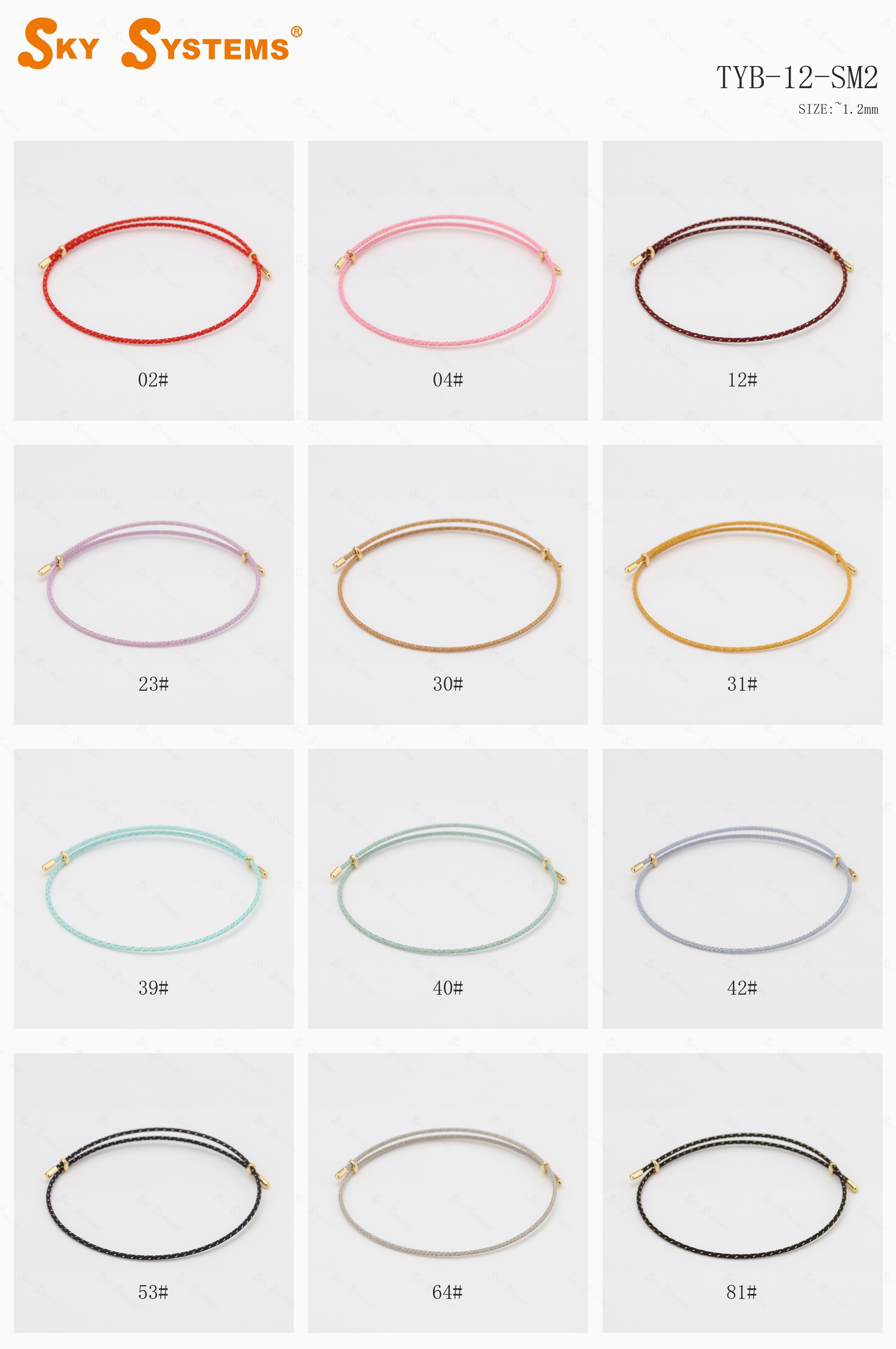 SKY TYB-M2 | GOLD MIX | 23 Colors color chart 1