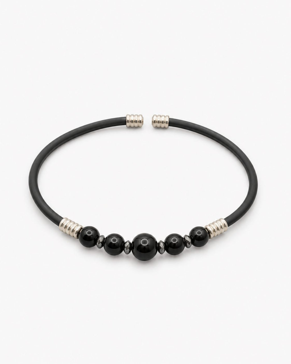 Natural Stone Rubber Cord Bracelet — design NT8 | Sky Systems Vienna