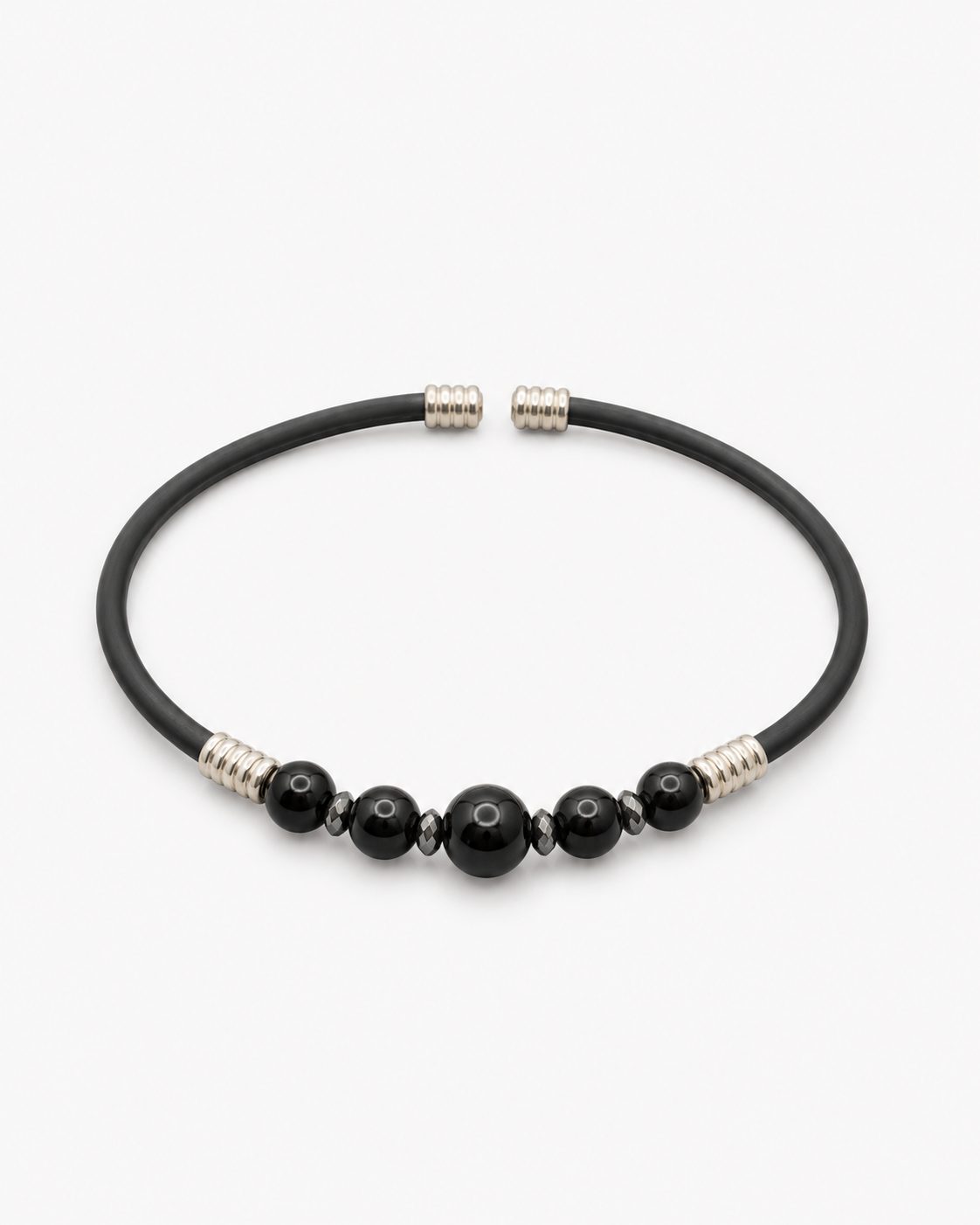 Natural Stone Rubber Cord Bracelet — design NT8 | Sky Systems Vienna