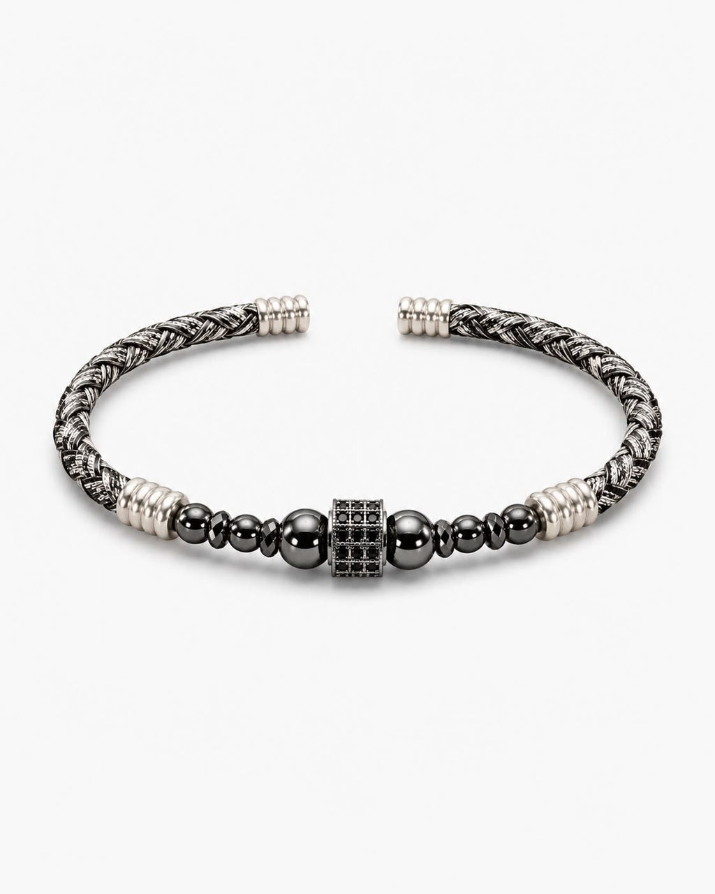 Zircon Stone Leather Bracelet — design M13 | Sky Systems Vienna