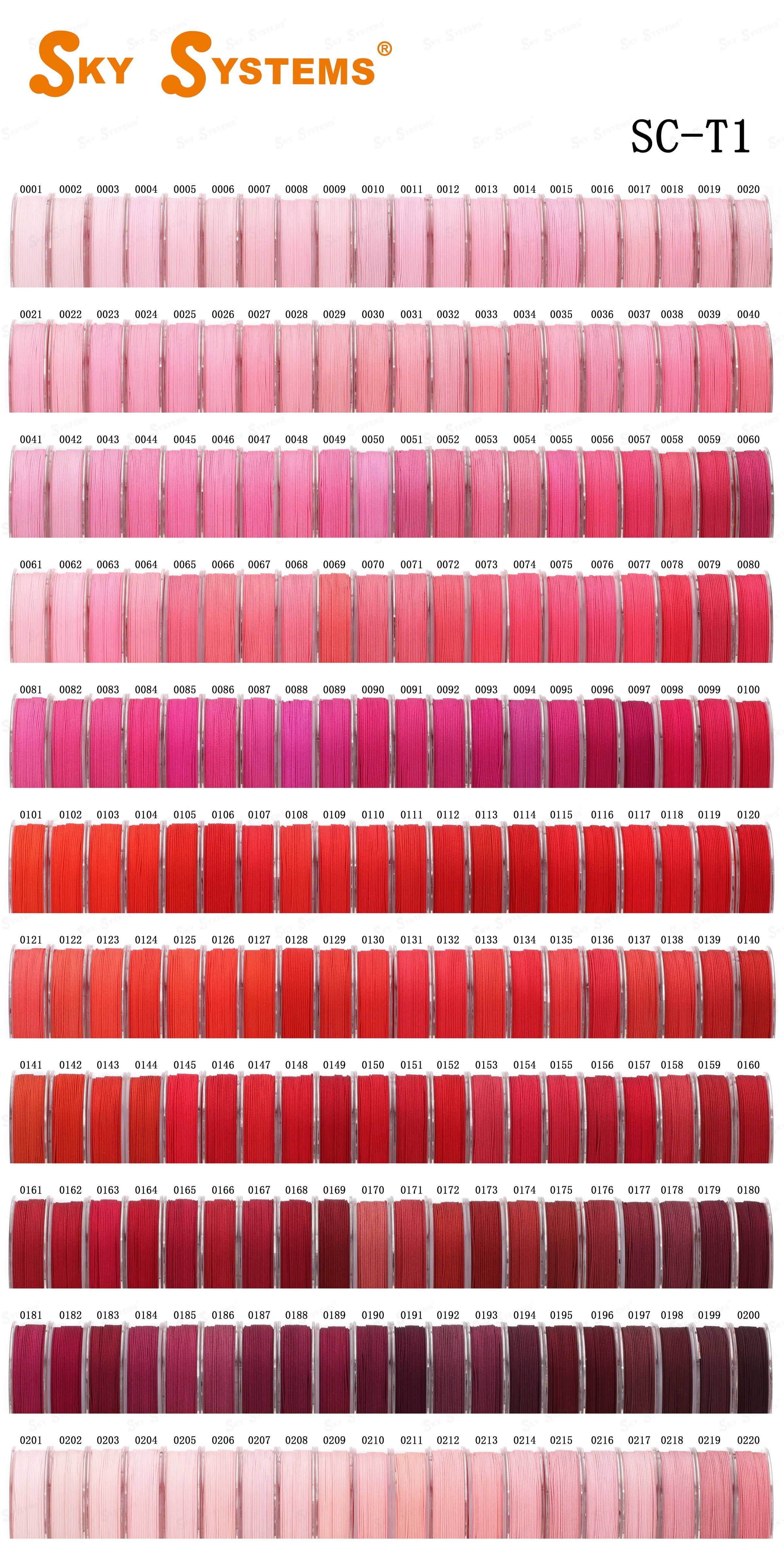 SKY TYB-T1 | THE SHINING  | 1688 Colors color chart 1