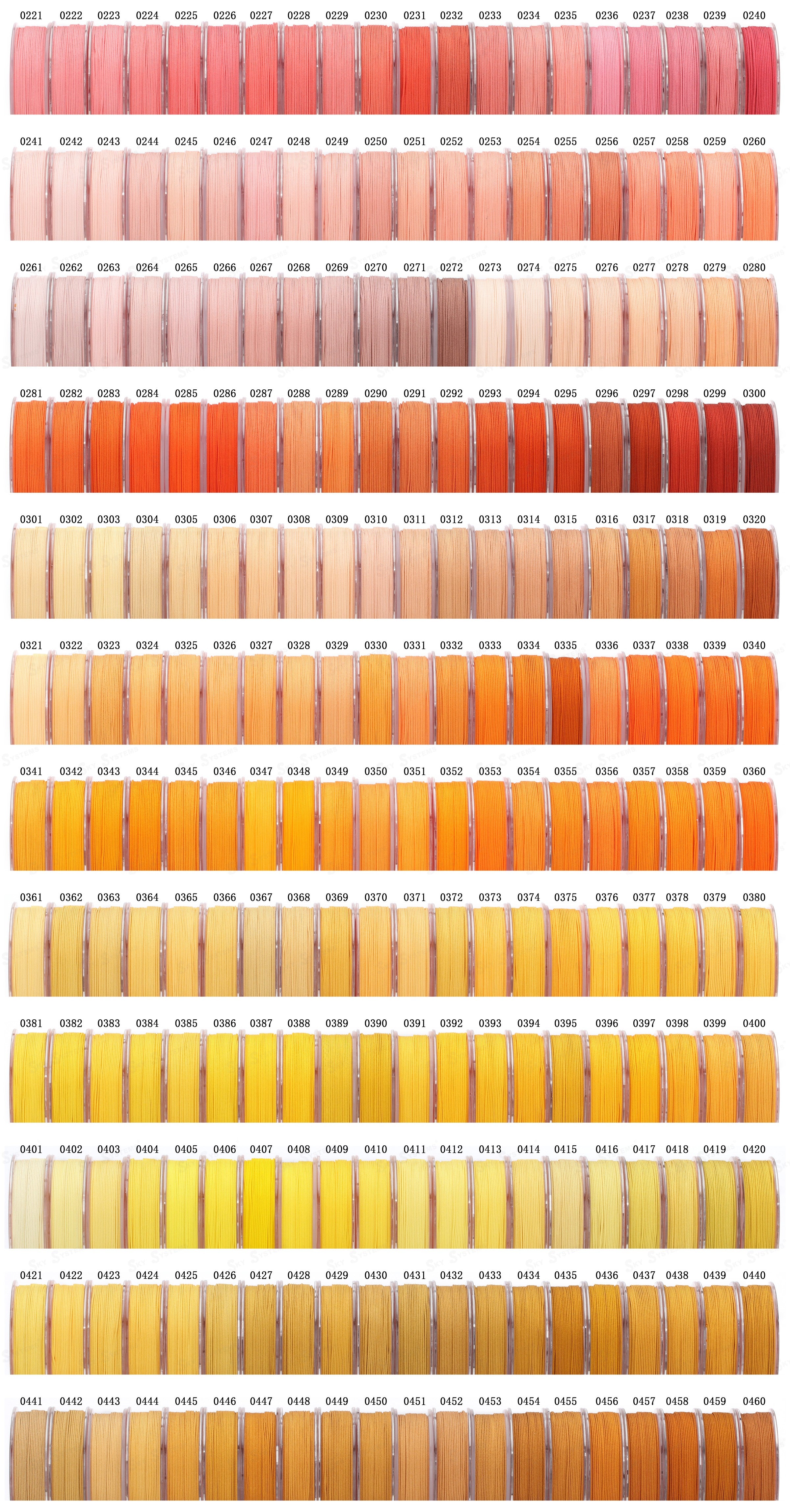 SKY TYB-T1 | THE SHINING  | 1688 Colors color chart 2