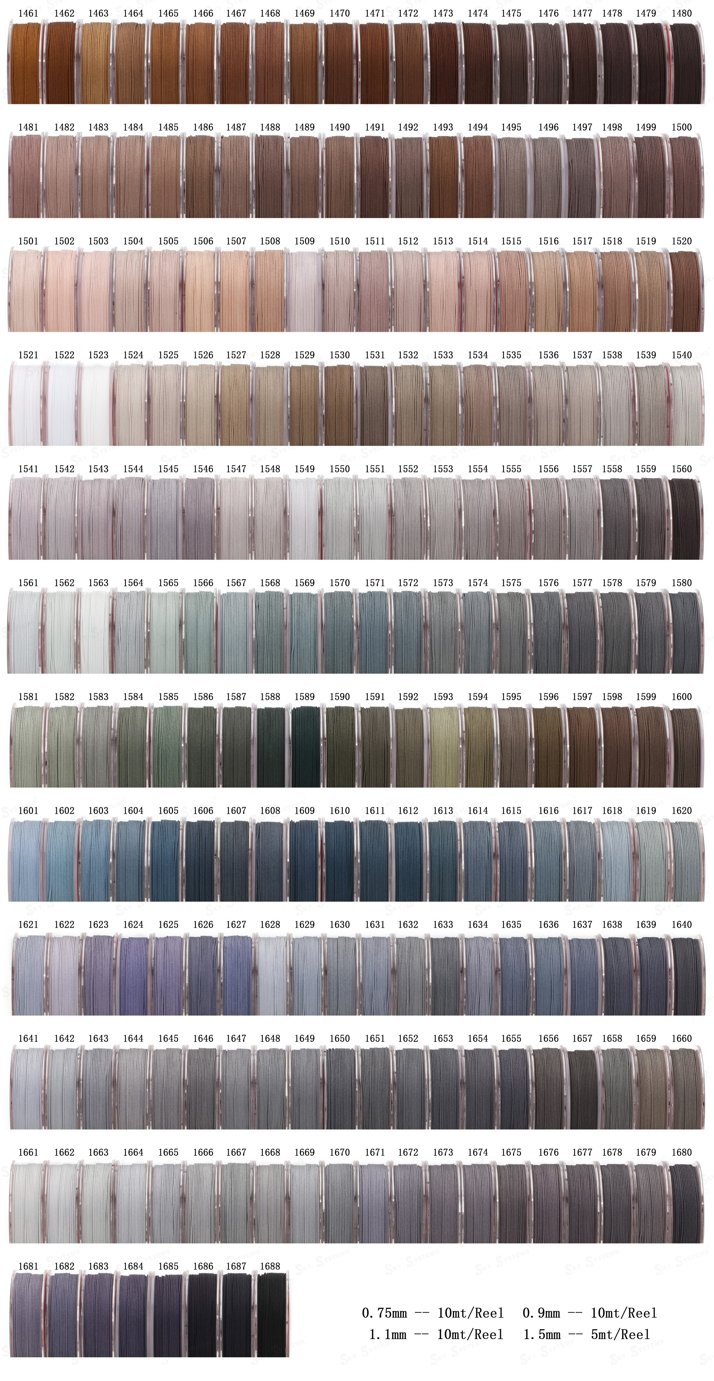 SKY TYB-T1 | THE SHINING  | 1688 Colors color chart 7