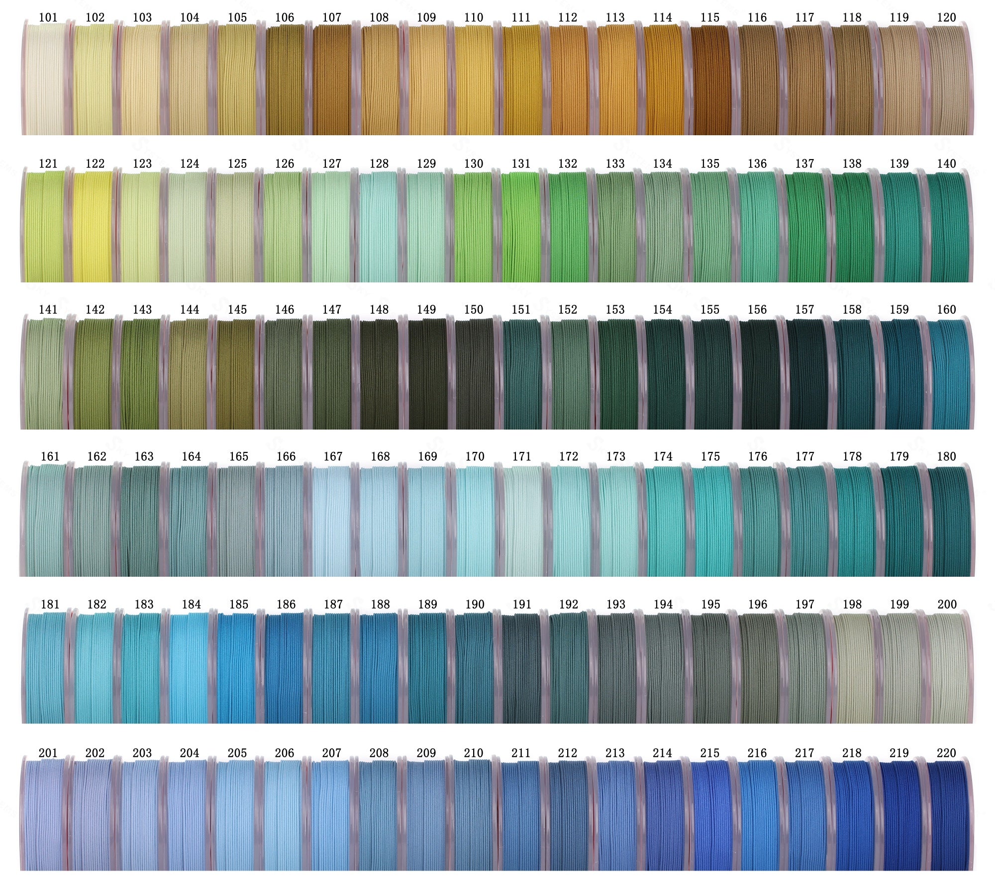 SKY TYB-T8 | THE MATTE | 468 Colors color chart 2